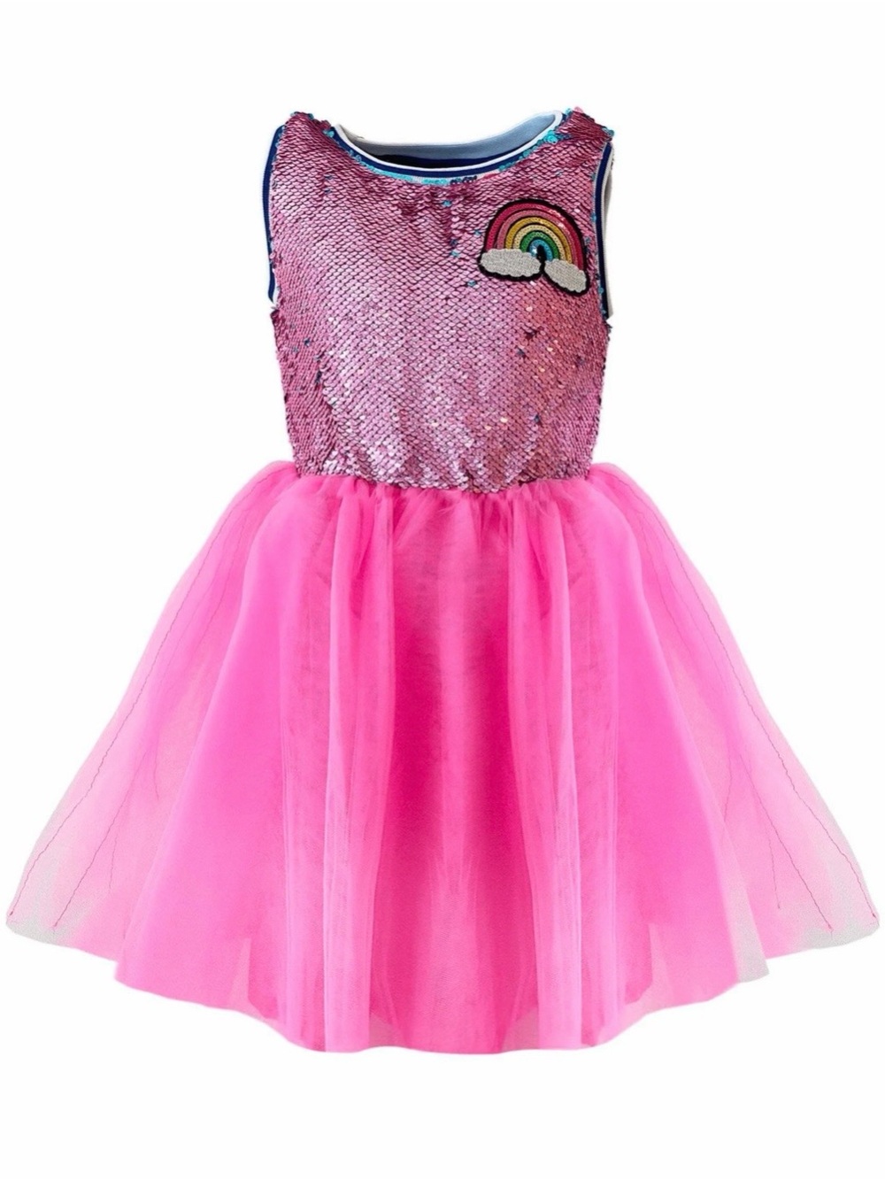 Lola + The Boys Rainbow Varsity Cheer Dresse